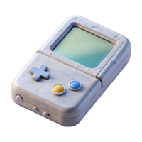 serene rustic Retro Game Console White Top View Isolated Element professional png