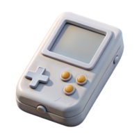 extraordinary vintage Retro Game Console White Top View Isolated Element high quality png