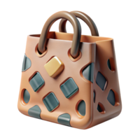 vibrant artistic Reusable Shopping Bag with Floral Print Isolated high quality png