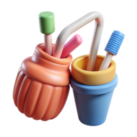 stunning abstract Reusable Silicone Straws with Cleaning Brush Transparent authentic png