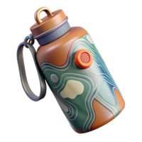 stunning minimalist Reusable Water Bottle with Filter Blue Cutout exclusive png