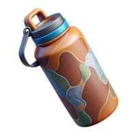 elegant artistic Reusable Water Bottle with Filter Blue Cutout authentic png