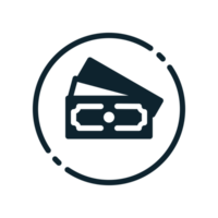 Design Illustration graphic of currency icon with glyph style. Suitable for UI, mobile design, web design, etc. Transparent background. png