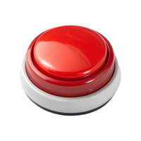 Red button on transparent background png