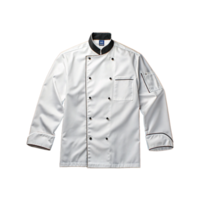 White chef cooks jacket isolated on transparent background png