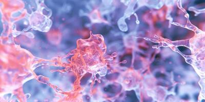 Abstract display of dynamic fluid forms with vivid colors and energetic motion photo
