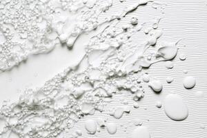 Abstract Close Up of White Liquid with Textured Background photo