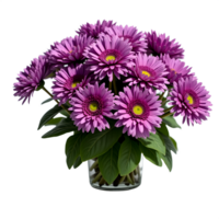 Fresh Purple Dahlia Bouquet High Resolution Image for Commercial Personal Use png
