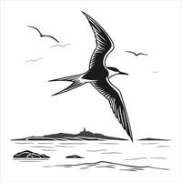 Bird Soaring High vector
