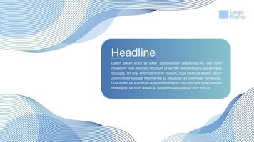 Abstract banner background with line graphics vector