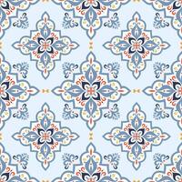 Seamless traditional colorful background pattern vector