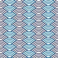 Background with seamless wave pattern vector