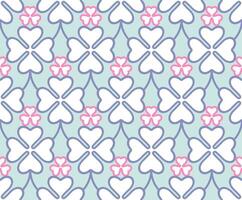 Seamless abstract background clover vector