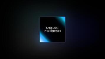 Animated Artificial Intelligence Motion Background with Digital Innovation video