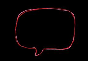 hand drawn oval bubble talk animation with an organic, irregular red line. For highlighting text, selections, or creative designs. Smooth looping animation for dynamic visual effects and presentations video