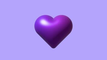 A smooth 3D heart animation with a glossy finish, perfect for romantic themes, Valentine's Day, love messages, and digital designs. Elegant motion and vibrant color enhance its visual appeal. video