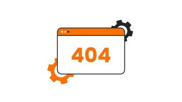 Minimalist 404 Error Animation Smooth Motion Graphic for Websites video