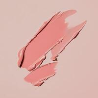 Swatch of a pink cosmetic product photo