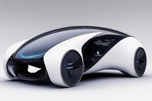 Experience the future of driving with this innovative autonomous vehicle concept. photo