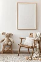 Boho poster mockup for kids room, boho room decor, beautiful poster mockup, wall art mockup, kids decor, childs photo