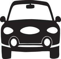 Car icon Design Silhouette Art Illustration on a White Background vector