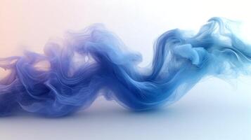 Blue abstract wave of soft colors. Generative photo
