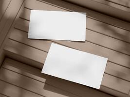 Contemporary Business Card Presentation with Elegant Design Elements photo