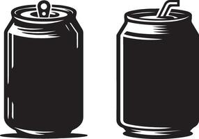 Different Soda Can Designs Modern and Minimalist Beverage Packaging Set EPS 10 vector