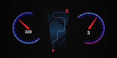 Navigating speed with precision tracking high speed journey with live location updates vector
