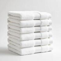 Premium White Towels for Spa, Hotel, or Home, Soft and Absorbent photo