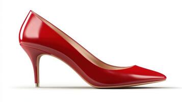 Stunning red high heels, perfect for a night out or event. photo