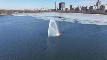 Aerial Landscape of Central Park in Manhattan New York in United States. Metropolitan Recreation. video