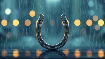 A horseshoe. Good luck symbol. photo