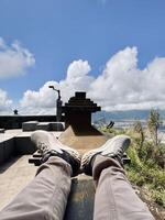Relaxing with a Scenic Mountain View. Seruni Point Bromo photo
