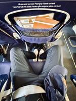 Passenger View from Airplane Seat photo