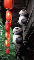The red lanterns in China photo