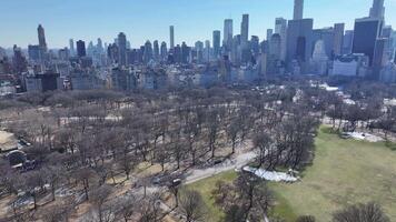 Scenic Central Park in Manhattan New York in United States . Square Square. video