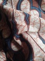 A close up of a fabric with a pattern photo