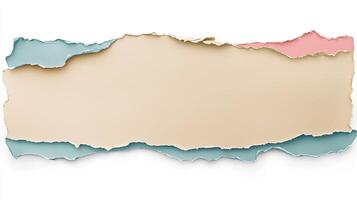 Creative Torn Paper Background with Layered Colors for Design photo