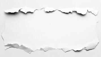 Torn Paper Background with Blank Space for Text photo