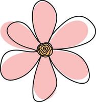 Vibrant Doodle Blossom vector