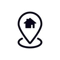 House Location Marker Icon specifically designed for various Real Estate Applications and services vector