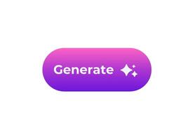 Bright colorful button with rounded shape and white text for digital user interface design vector