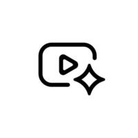 Play button with star icon design for multimedia application and entertainment concept vector