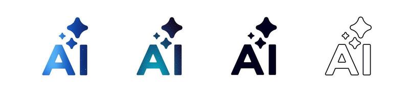 Abstract ai designs featuring various star motif patterns in contrasting styles and colors vector