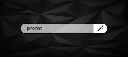 Search bar with typing cursor highlighting a misspelled word in progress vector