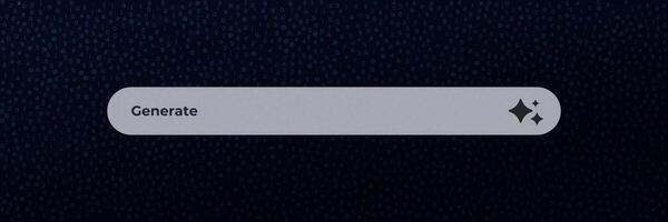 Search box with generate button on digital screen with binary code pattern above vector