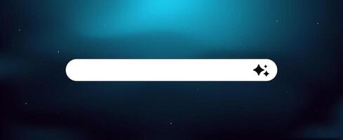 Loading bar with sparkling icons indicating progress and activity status vector