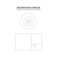 Golden Ration Circles vector
