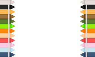 crayon background horizontal version on white background vector